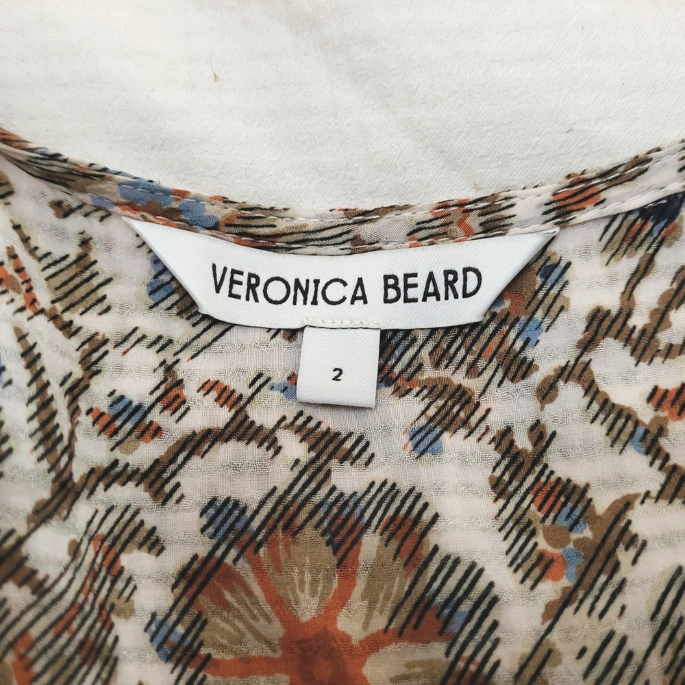 Veronica Beard Dolci Floral Cottage Country Prairie Cowgirl Flutter Midi Dress 2 - Picture 7 of 13